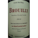 Domaine Jean-Claude Lapalu Brouilly "Cuvée des fous" 2018 etiquette millesime