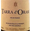 Clos Canarelli "Tarra d'Orasi" rouge 2016 etiquette