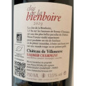 Château de Villeneuve Saumur-Champigny "Clos de la Bienboire" rouge 2019 contre etiquette