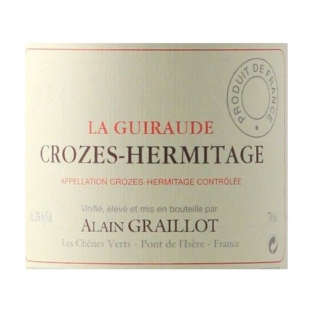Domaine Alain Graillot Crozes-Hermitage "La Guiraude" red 2016