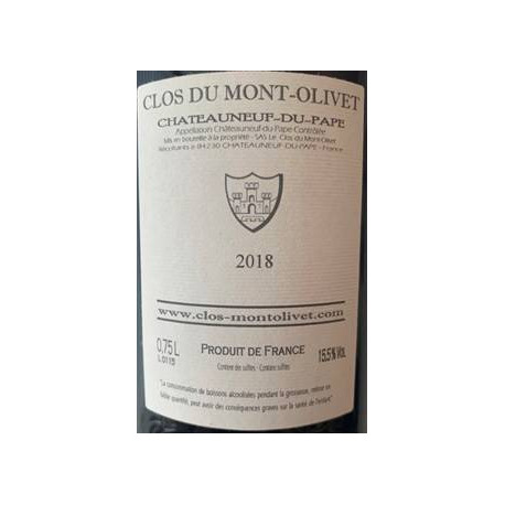 Clos du mont olivet chateauneuf du pape 2018 contre