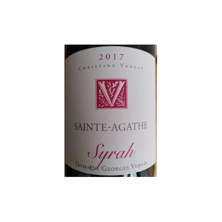 Domaine Georges Vernay Cotes du Rhone Sainte Agathe 2017 etiquette