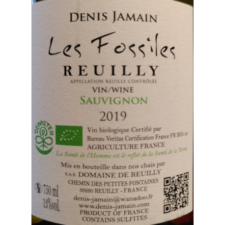 Domaine de Reuilly "Les Fossiles" dry white 2018