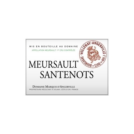 Domaine Marquis d'Angerville Meursault 1er Cru "Santenots" dry white 2013