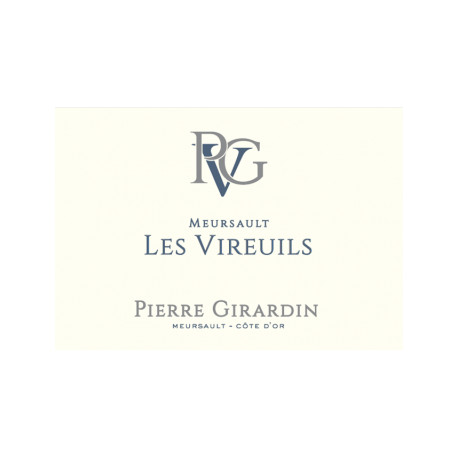 Domaine Pierre Girardin Meursault "Les Vireuils" blanc sec 2018 etiquette