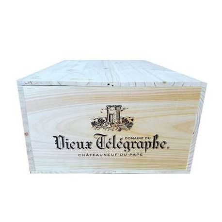 Domaine du Vieux Telegraphe Chateauneuf-du-Pape blanc 2018 caisse bois