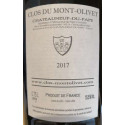 Clos du mont olivet chateauneuf du pape 2017 contre etiquette