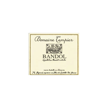 Domaine Tempier Bandol rouge 2018 etiquette