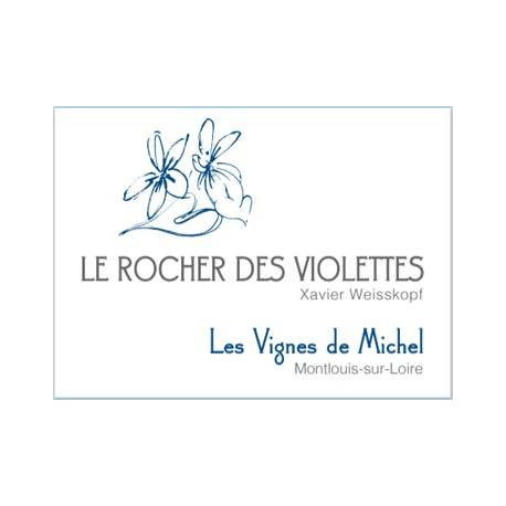 Le Rocher des Violettes Montlouis sur Loire "Les Vignes de Michel" blanc 2018 etiquette